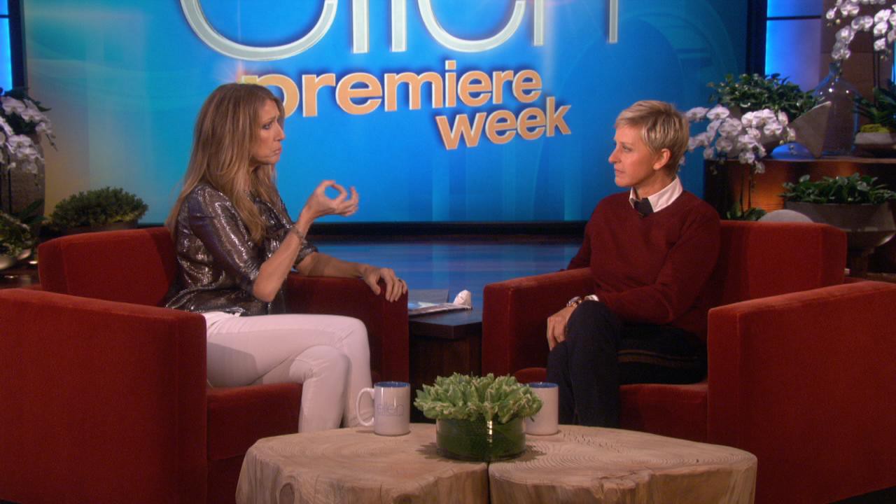 celine dion ellen show